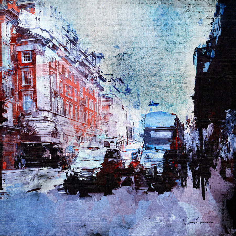 New Art! Piccadilly Afternoon Rush –  Canvas Print