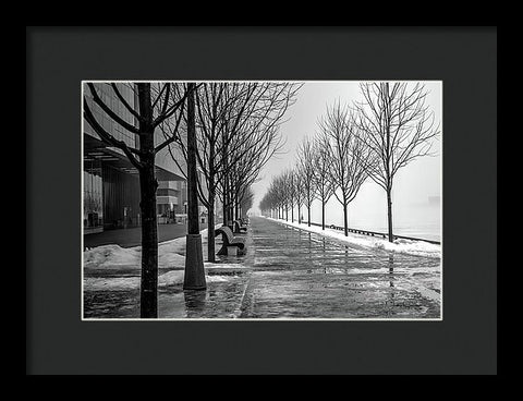 Path Through Fog - Framed Print