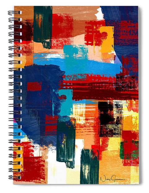 Abstract Textured Collage - Spiral Notebook