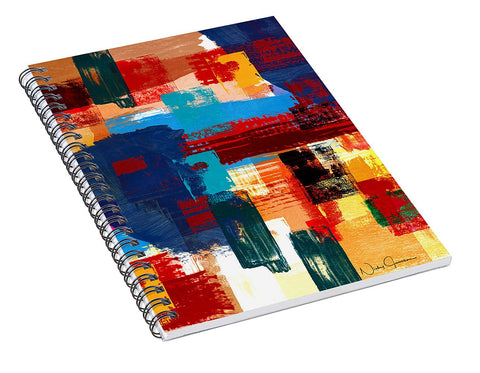 Abstract Textured Collage - Spiral Notebook