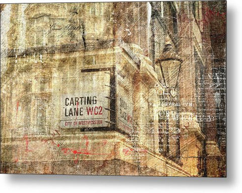 Carting Lane, Savoy Place - Metal Print