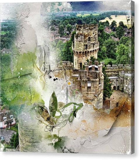 Warwick Castle from Caesar's Tower - Canvas Print