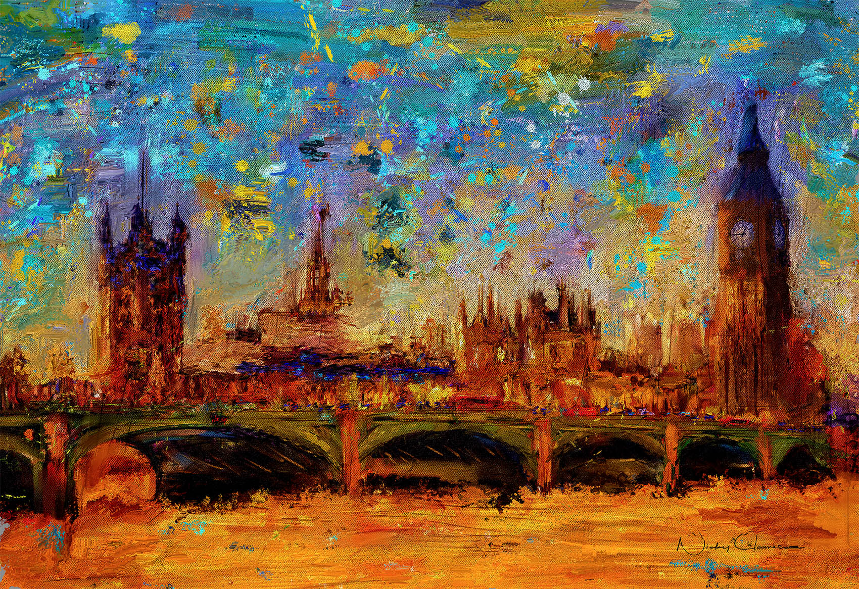 New Art In Store - Westminster Bridge and Houses of Parliament