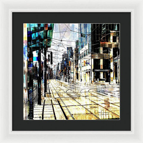 Crossing Spadina - Framed Art Print by Nicky Jameson