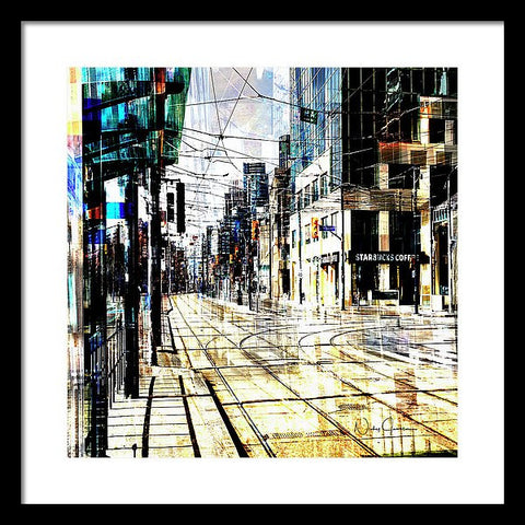 Crossing Spadina - Framed Art Print by Nicky Jameson