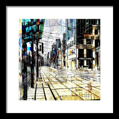 Crossing Spadina - Framed Art Print by Nicky Jameson