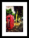Red Telephone Boxes on the Embankment - Framed Print