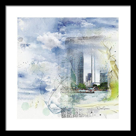 Harbourside - Framed Print