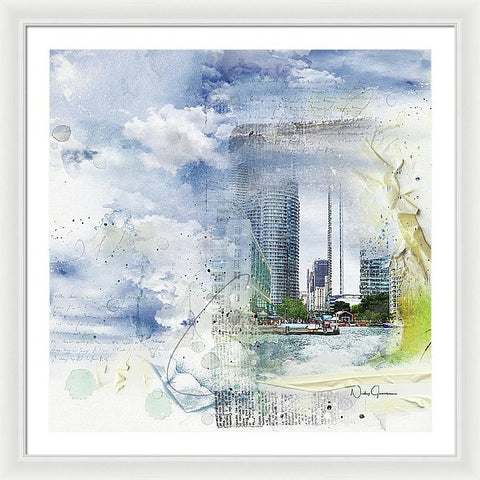 Harbourside - Framed Print