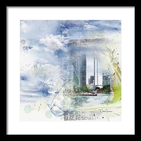 Harbourside - Framed Print