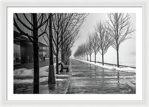 Path Through Fog - Framed Print