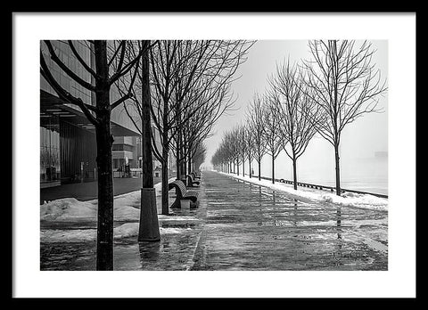 Path Through Fog - Framed Print