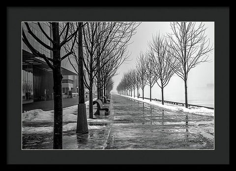 Path Through Fog - Framed Print