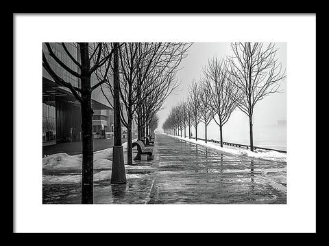 Path Through Fog - Framed Print