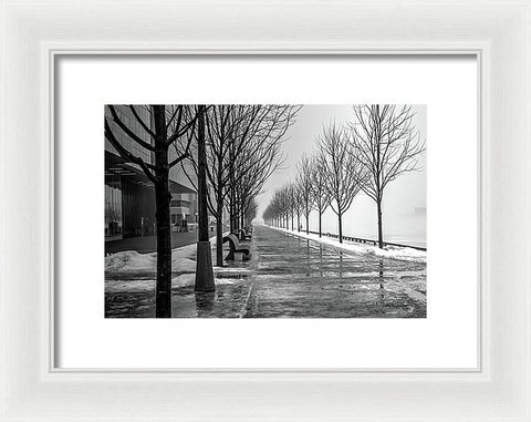 Path Through Fog - Framed Print