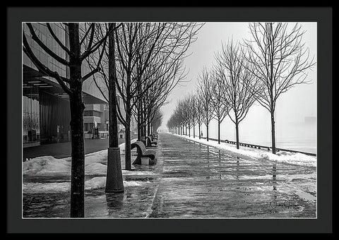 Path Through Fog - Framed Print