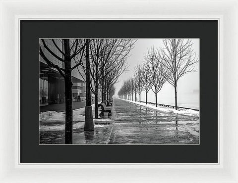 Path Through Fog - Framed Print