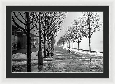 Path Through Fog - Framed Print