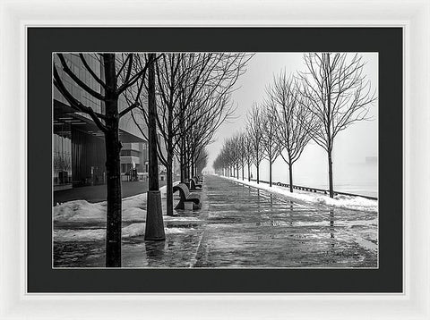 Path Through Fog - Framed Print