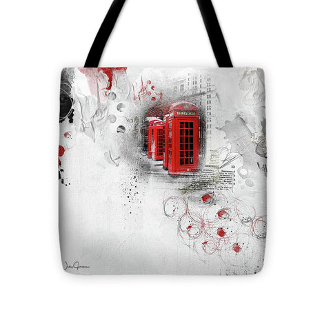 Timeless - London Red Telephone Box Tote Bag