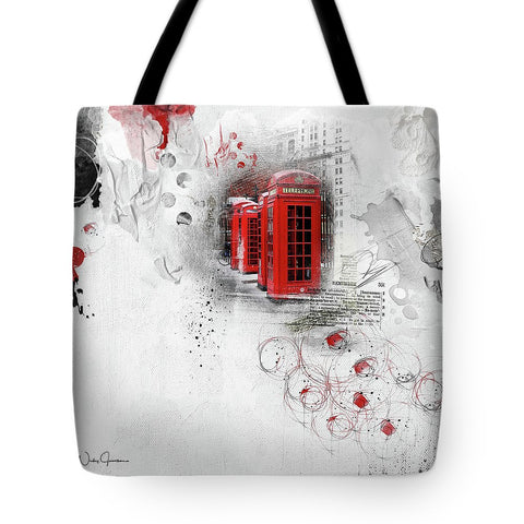 Timeless - London Red Telephone Box Tote Bag