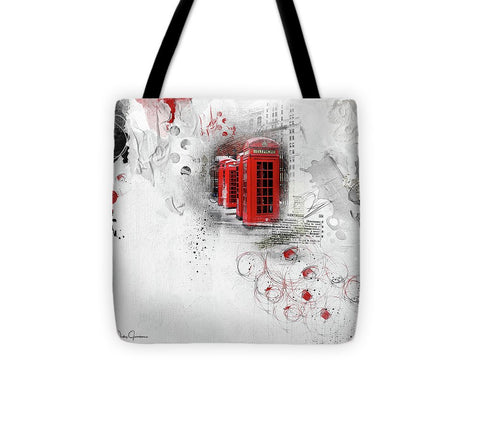 Timeless - London Red Telephone Box Tote Bag