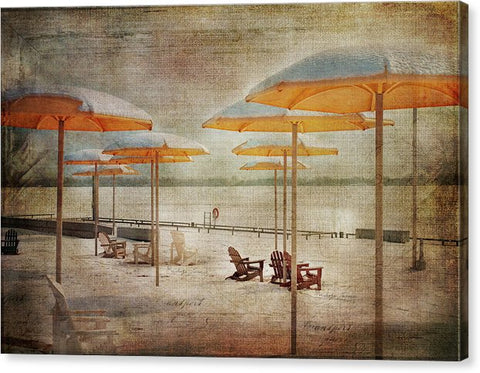 Yellow Parasols - Canvas Print