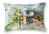 A Walk Along the Towpath - Throw Pillow