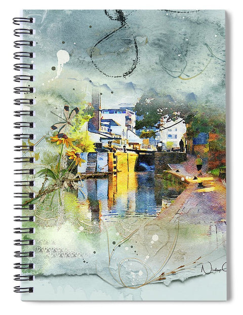 A Walk Along the Towpath - Spiral Notebook