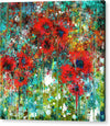 Poppies in a Field - Acrylic Print