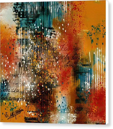 Abstract Morning Textured - Canvas Print