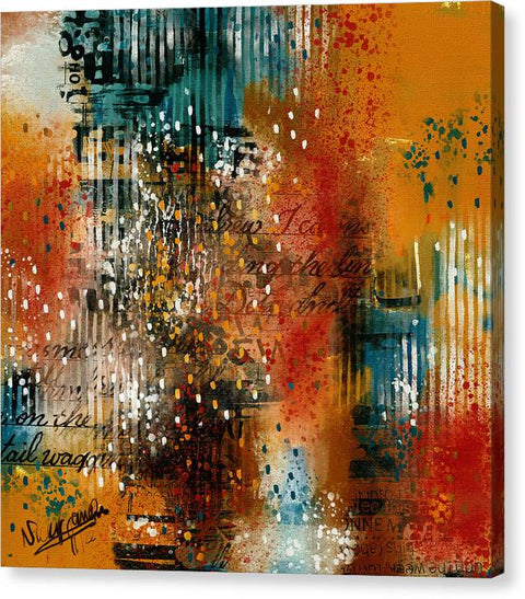 Abstract Morning Textured - Canvas Print