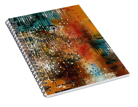 Abstract Morning Textured - Spiral Notebook