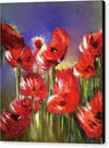 Abstract Poppies, Lest We Forget, Canvas painting