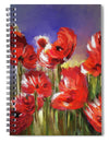 Abstract Poppies - Spiral Notebook