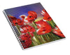 Abstract Poppies - Spiral Notebook