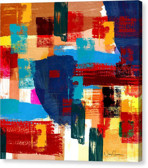 Abstract Textured Collage - Canvas Print