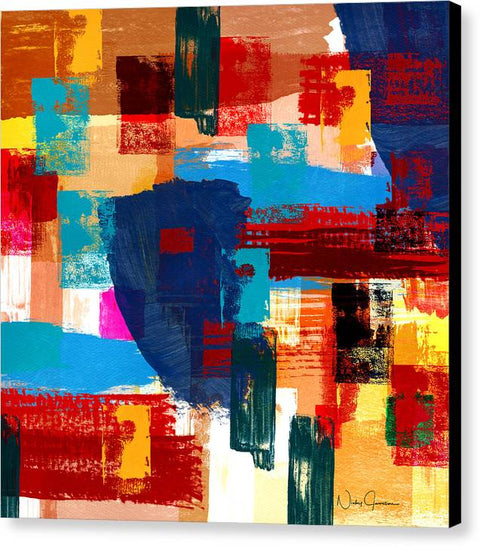 Abstract Textured Collage - Canvas Print