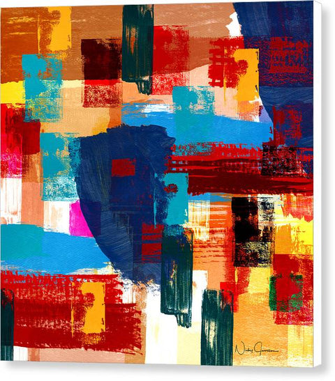 Abstract Textured Collage - Canvas Print