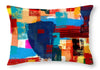 Abstract Textured Collage - Throw Pillow