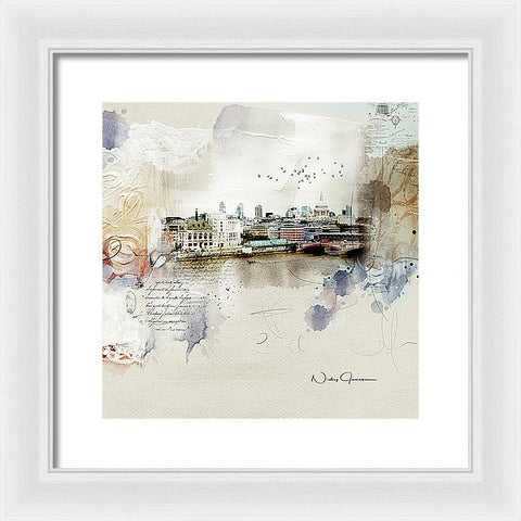 Across The River - Framed Print