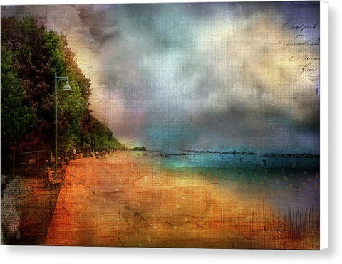 Beaches Evening Light - Canvas Print