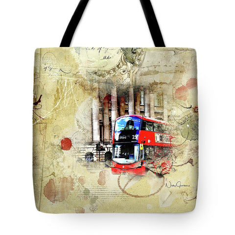Bus Number 25 To Ilford Passing Mansion House - Tote Bag