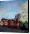 3 buses on westminster bridge - london urban wall art