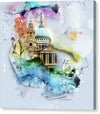 CHVRCH-IV St Paul's Cathedral. Till We Meet Again - Canvas Print