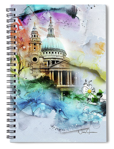 CHVRCH-IV St Paul's Cathedral. Till We Meet Again - Spiral Notebook