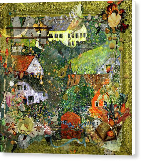 Country Life - Collage - Canvas Print