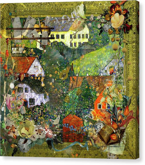 Country Life - Collage - Canvas Print