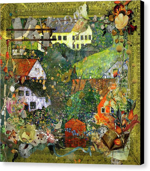 Country Life - Collage - Canvas Print