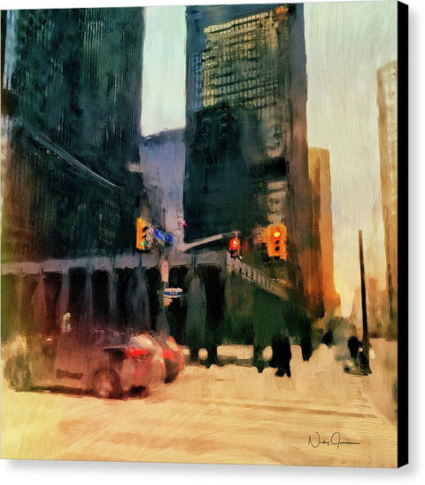 Downtown Toronto King And Bay - Canvas Print
